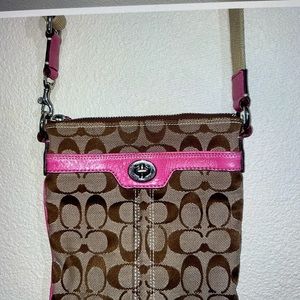 Coach-Small Pink Crossbody Bag